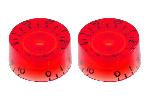 Allparts PK-0130 Set of 2 Vintage-style Speed Knobs, Red
