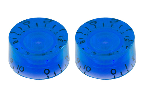 Allparts PK-0130 Set of 2 Vintage-style Speed Knobs, Blue