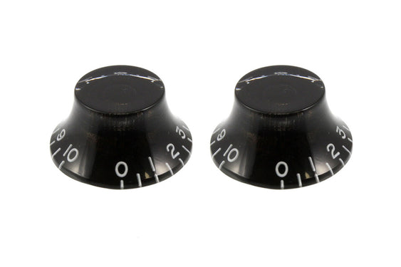 Allparts PK-0140 Set of 2 Vintage-style Bell Knobs, Black