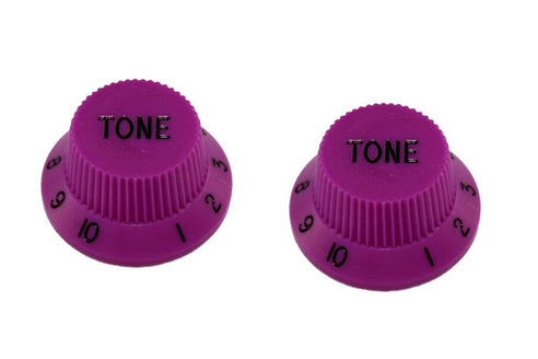 Allparts PK-0153 Set of 2 Plastic Tone Knobs for Stratocaster®, Purple