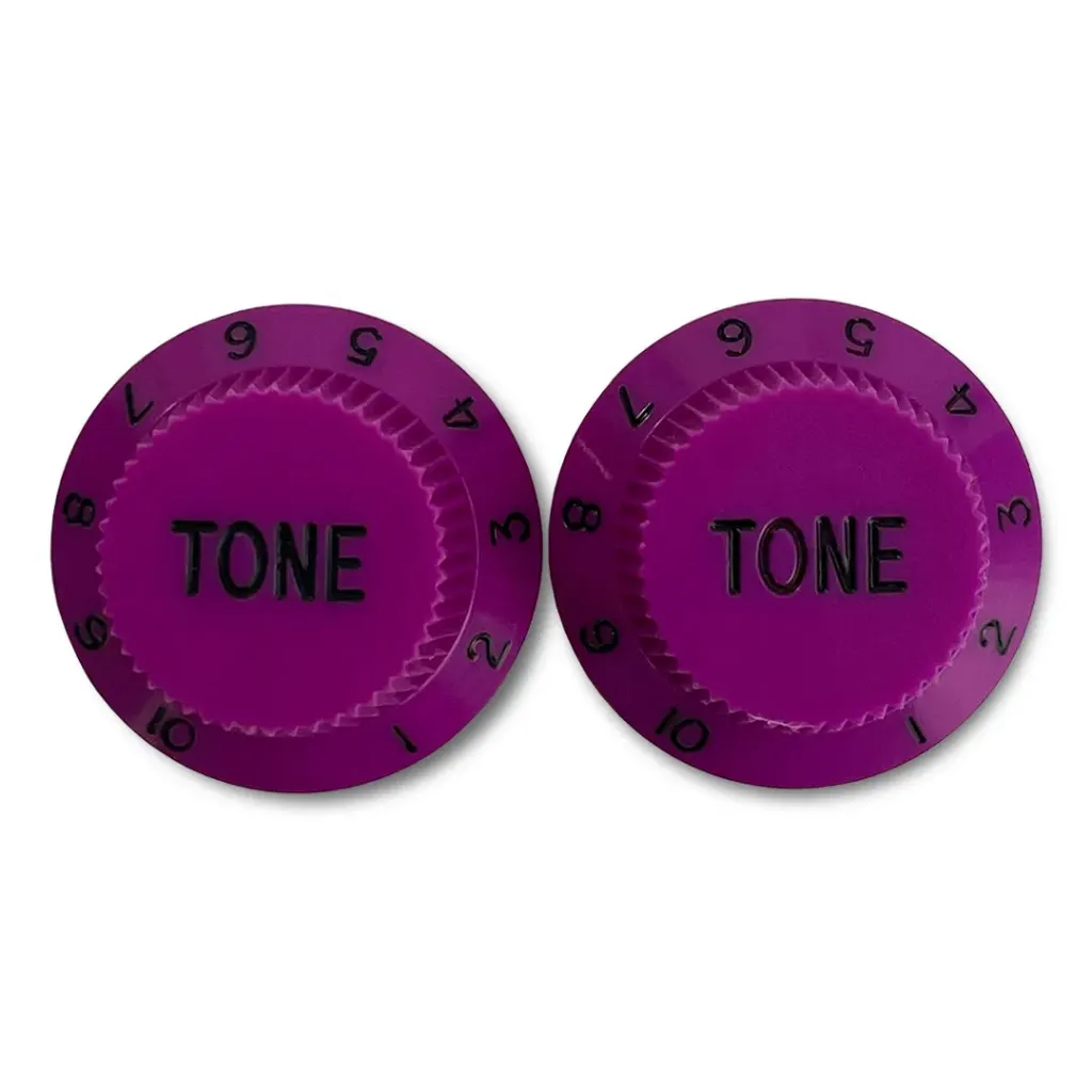 [PK-0153-040] Allparts PK-0153 Set of 2 Plastic Tone Knobs for Stratocaster®, Purple