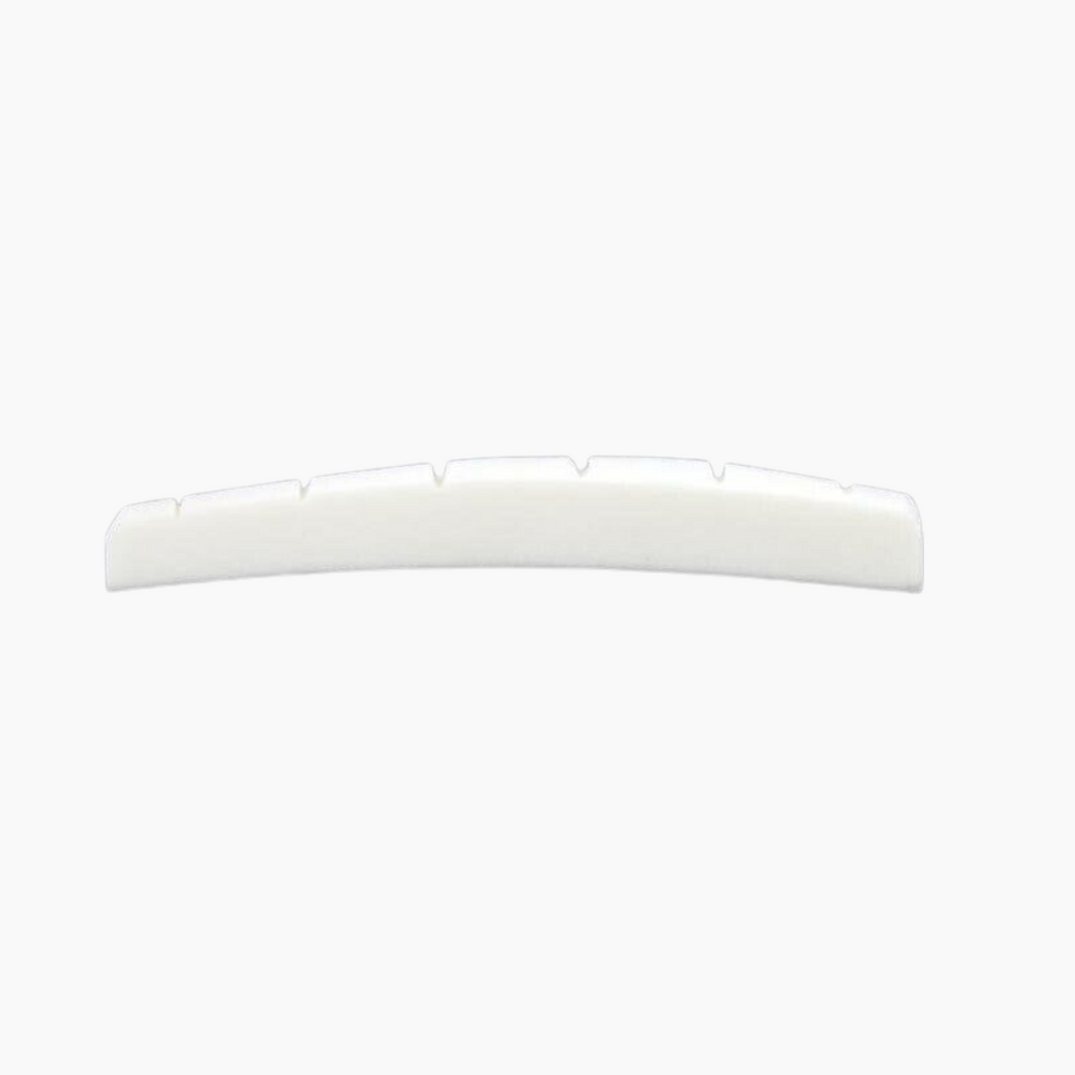 Allparts BN-0206 Radiused Slotted Bone Nut for Fender® Guitars, Bleached