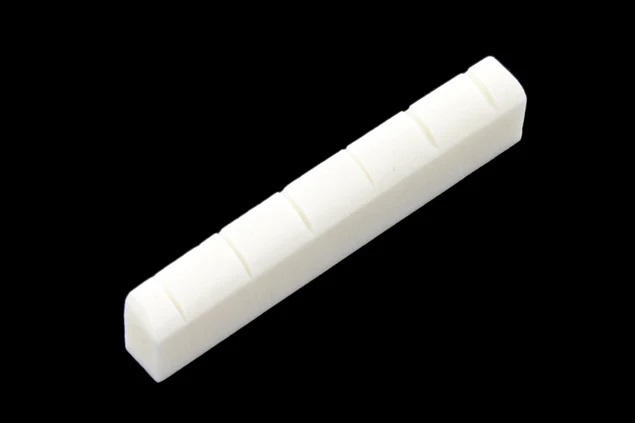 Allparts BN-2804 Slotted Bone Nut for Gibson® Electric, Bleached bone