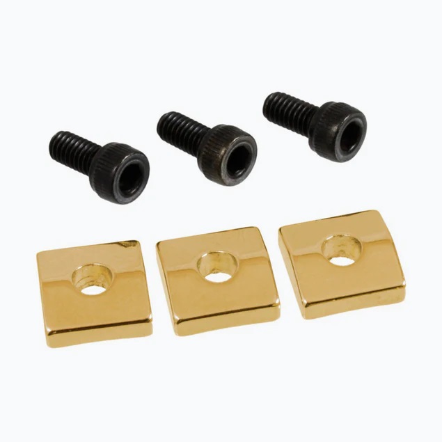 Allparts BP-0116 Nut Blocks for Floyd Rose® Locking Nuts, Gold