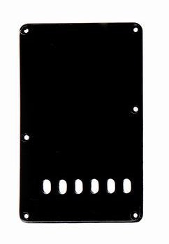 Allparts PG-0556 Tremolo Spring Cover Backplate, Black 3-ply (B/W/B) .090
