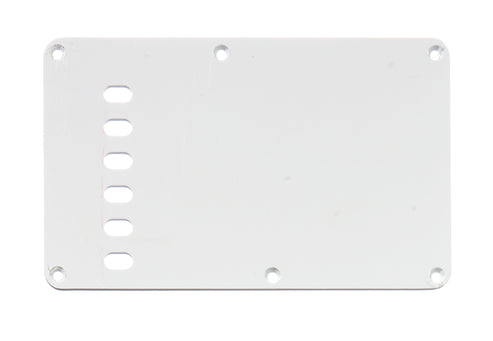 [PG-0556-035] Allparts PG-0556 Tremolo Spring Cover Backplate, White 3-ply (W/B/W) .090