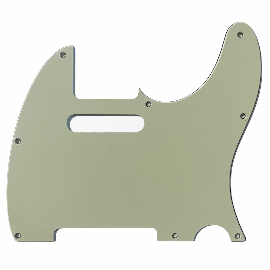 Allparts PG-0562 8-hole Pickguard for Telecaster®, Mint Green 3-ply (MG/B/MG) .090