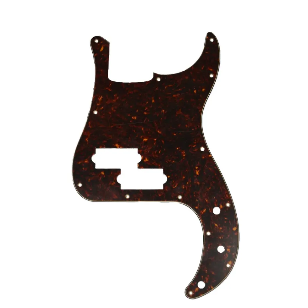 Allparts PG-0750 Pickguard for Precision Bass®, Red Tortoise 3-ply (RT/W/B) .090