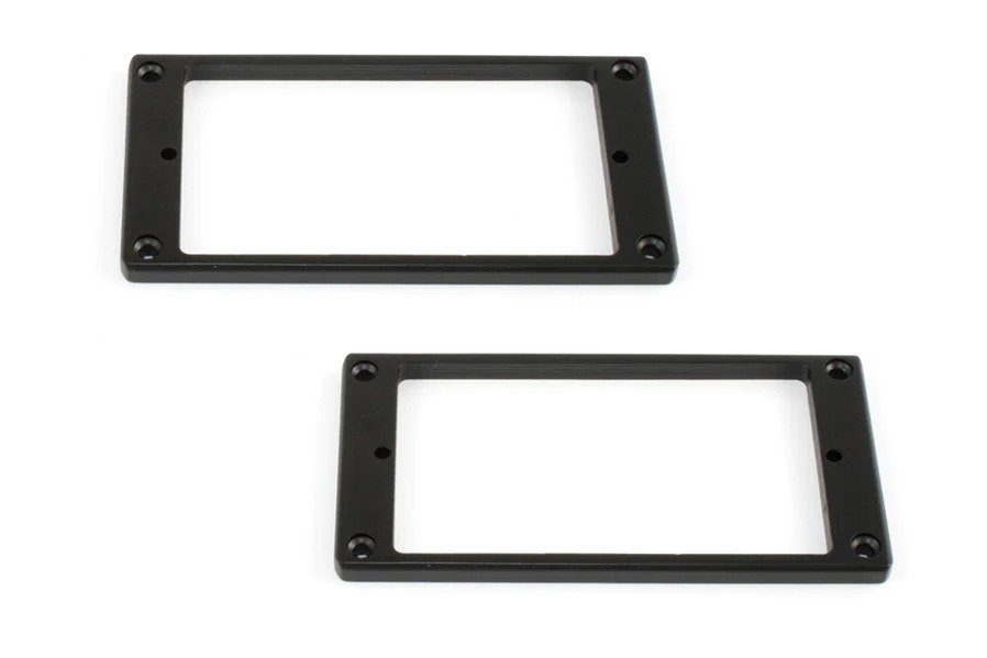 Allparts PC-0745 Non-slanted Humbucking Pickup Ring Set, Black plastic