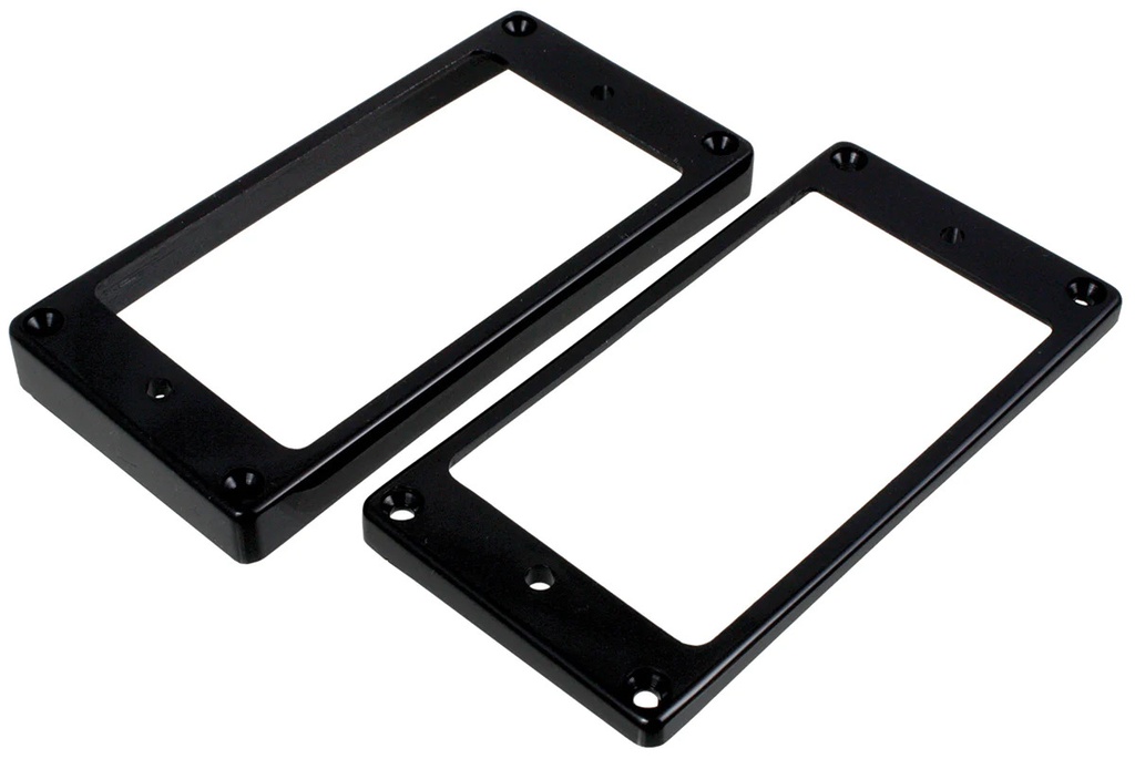 Allparts PC-6733 Curved Humbucking Pickup Ring Set for Epiphone®, Black