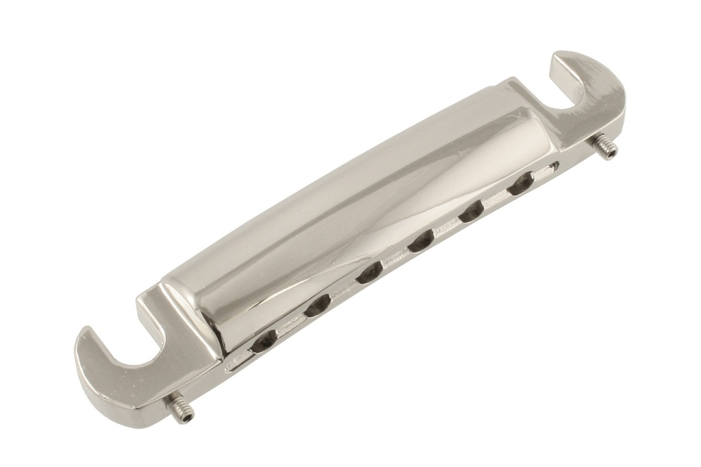 Allparts TP-3405 US Stop Tailpiece with Adjustment Screws, Nickel