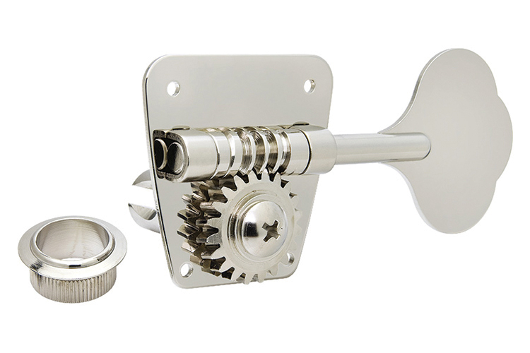 Allparts TK-0882 Gotoh FB30 Open Gear Large Post 4-in-line Bass Keys, Nickel