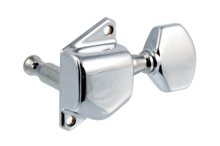 Allparts TK-7559 Economy Diagonal Mount 6-in-line Keys, Chrome
