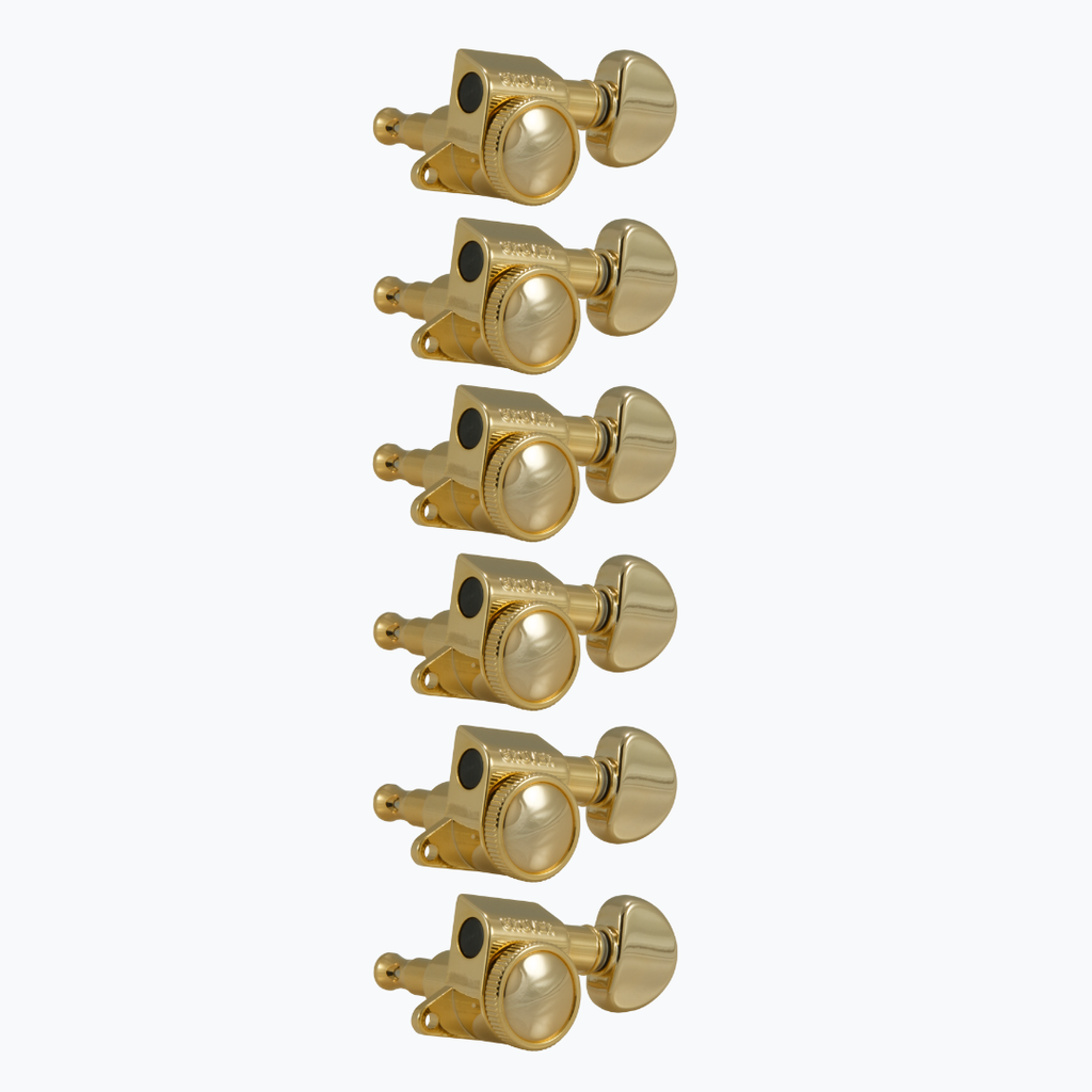 Allparts TK-7926 Grover® 505 Series 6-in-line Locking Tuners, Gold 505G6