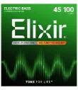 Elixir 14052 Nickel Plated Steel Bass Strings, NANOWEB, Long Scale Light, 45-100