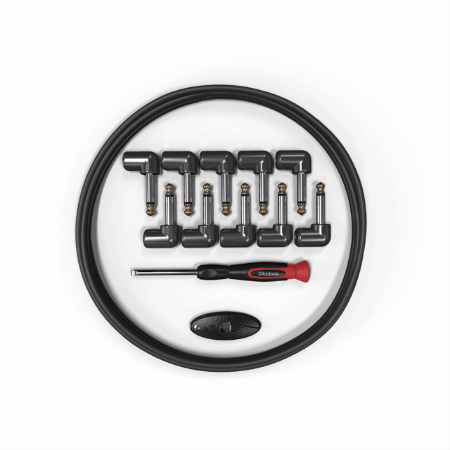 [PW-GPKIT-10] D'Addario DIY Solderless Custom Cable Kit, 10 feet, 10 plugs