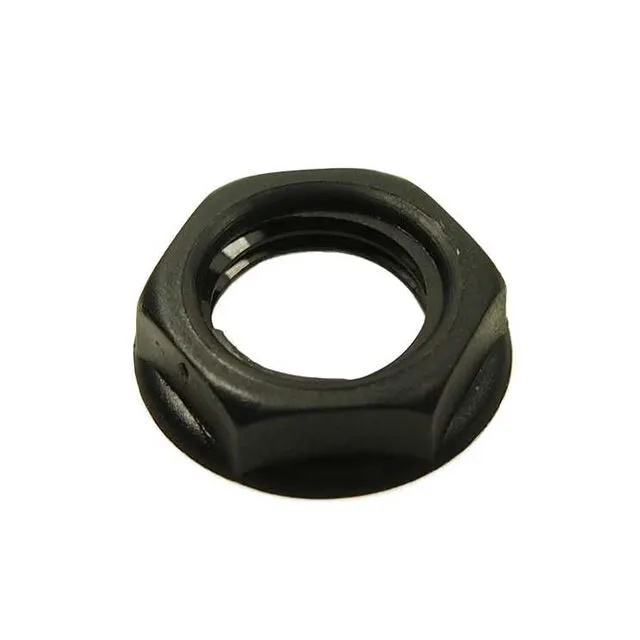 [S-H9NT] Cliff Hex Nut For Mounting 1/4" Jacks, Black