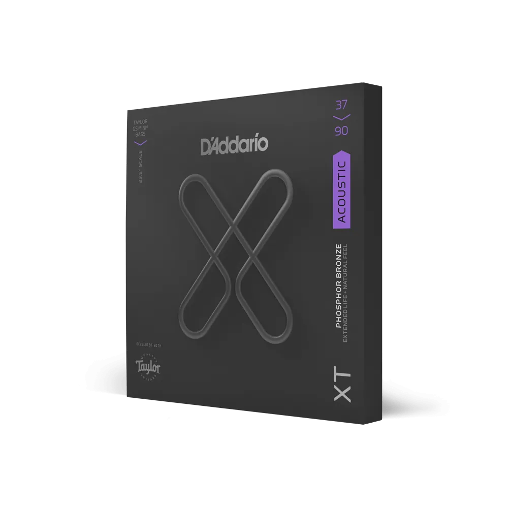 [XTB3790GS] D'Addario 37-90 Custom Light, Taylor GS Mini, XT Phosphor Bronze Coated Acoustic Bass Strings