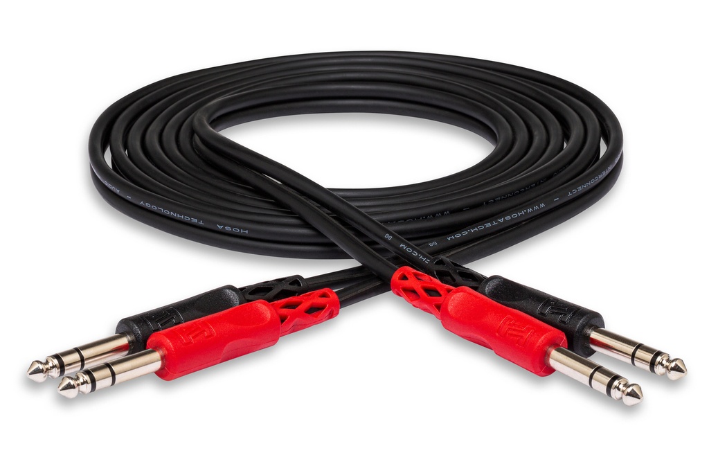 [CSS-203] Hosa CSS-203 Dual Cable, Dual Male 1/4" TRS to Same, 3m