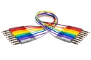 Hosa CSS-845 Balanced Patch Cables, Male 1/4" TRS to Same, 1.5 ft, 8 Pack