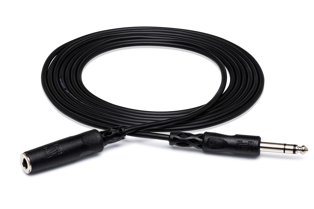 [HPE-310] Hosa HPE-310 Headphone Extension Cable, Female 1/4" TRS to Male 1/4" TRS, 10 ft