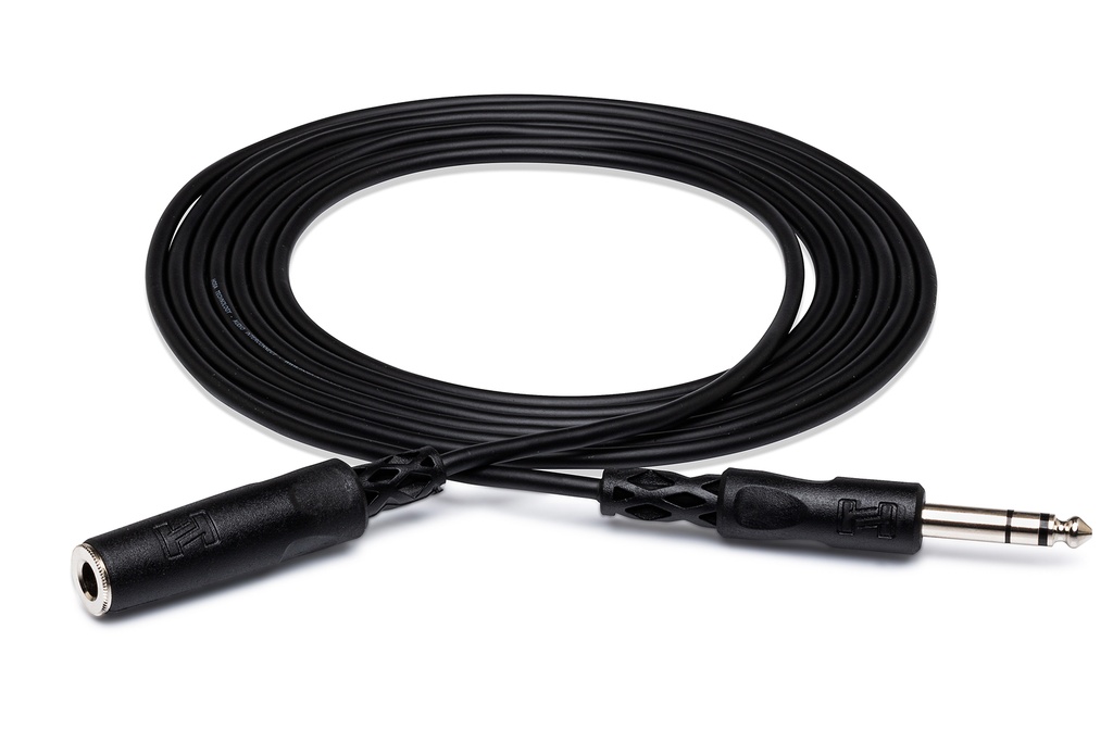 Hosa HPE-325 Headphone Extension Cable, 1/4 in TRS to 1/4 in TRS, 25 ft