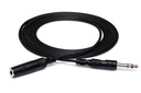 Hosa HPE-325 Headphone Extension Cable, Female 1/4" TRS to Male 1/4" TRS, 25 ft