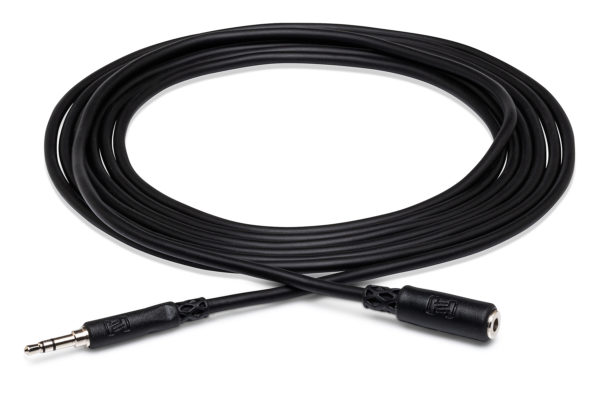 Hosa MHE-110 Headphone Extension Cable, 3.5 mm TRS to 3.5 mm TRS, 10 ft
