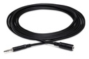 Hosa MHE-110 Headphone Extension Cable, Female 3.5mm TRS to Male 3.5mm TRS, 10 ft