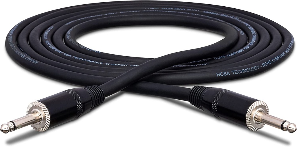 Hosa SKJ-430 Pro Speaker Cable, REAN 1/4 in TS to Same, 30 ft