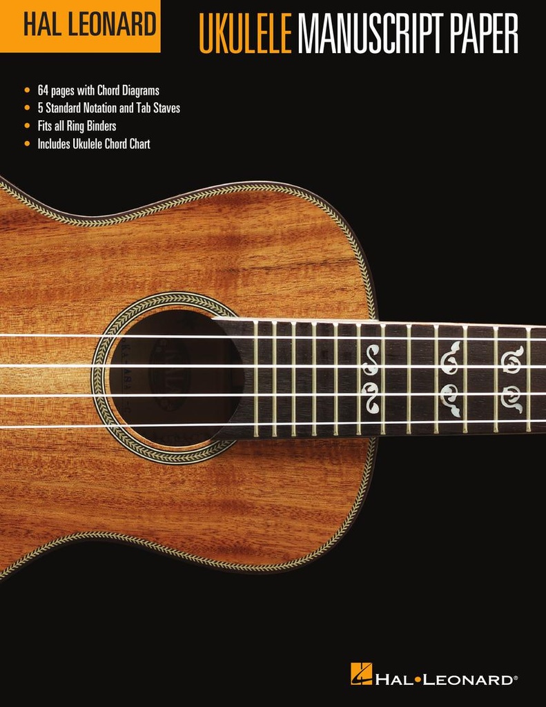 [HL00210113] Hal Leonard Ukulele Manuscript Paper