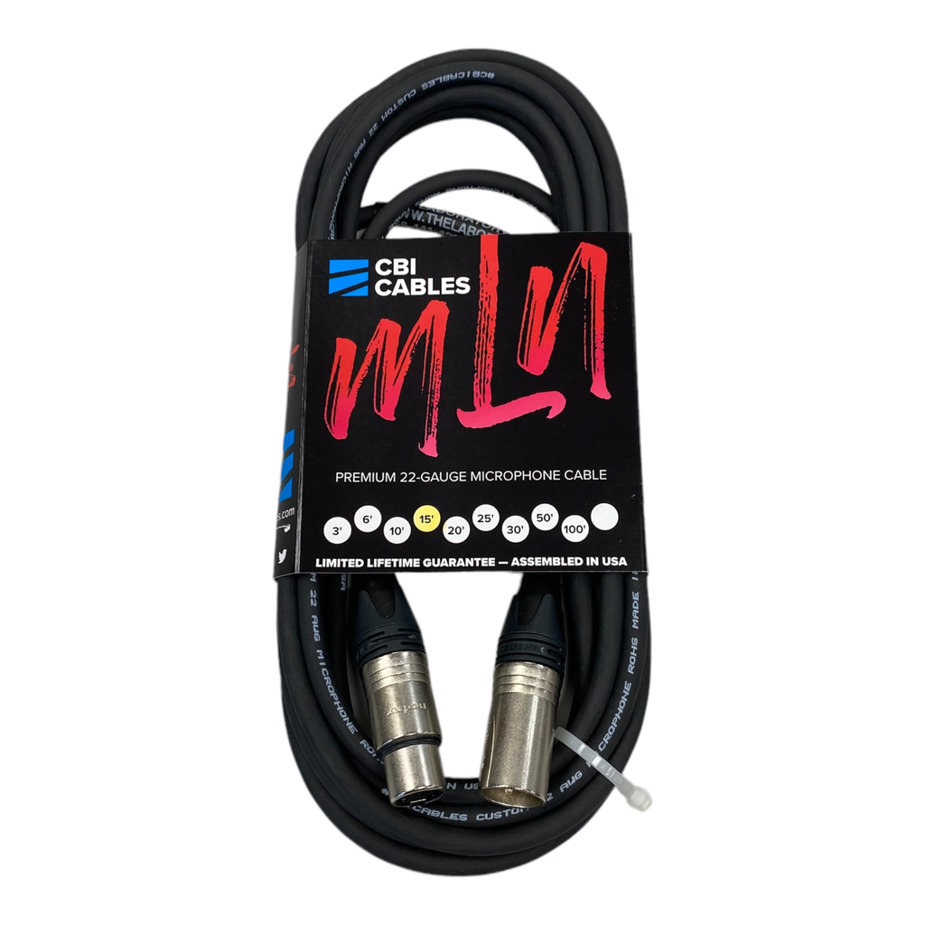 CBI MLN Performer Microphone Cable, 15 Feet