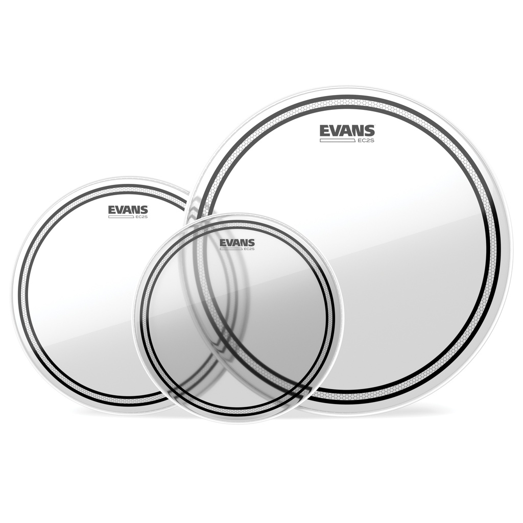 [ETP-EC2SCLR-F] Evans EC2 Tompack, Clear, Fusion (10 inch, 12 inch, 14 inch)