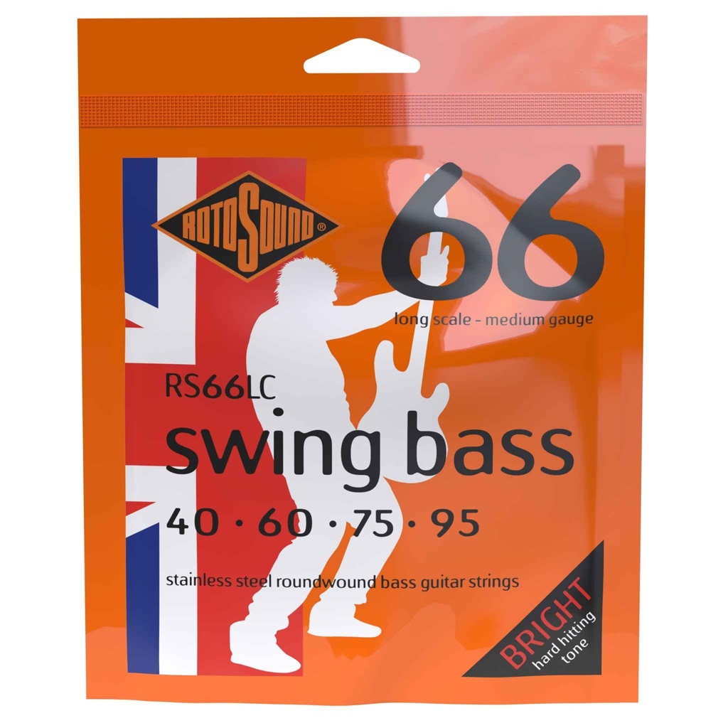 Rotosound Swing Bass 66 Stainless Steel Long Scale Medium Gauge Bass Strings