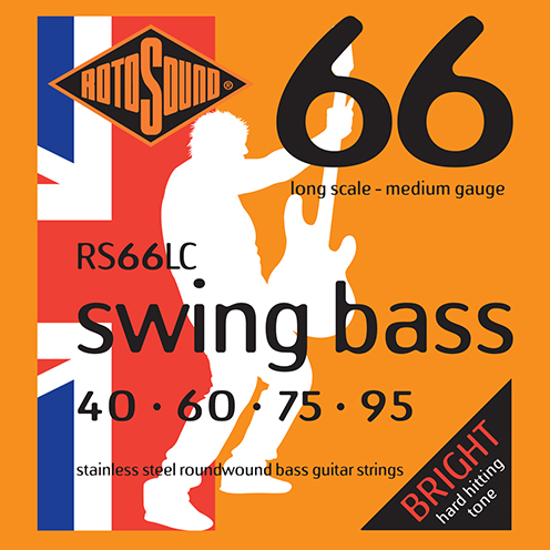 Rotosound Swing Bass 66 Stainless Steel Long Scale Medium Gauge Bass Strings