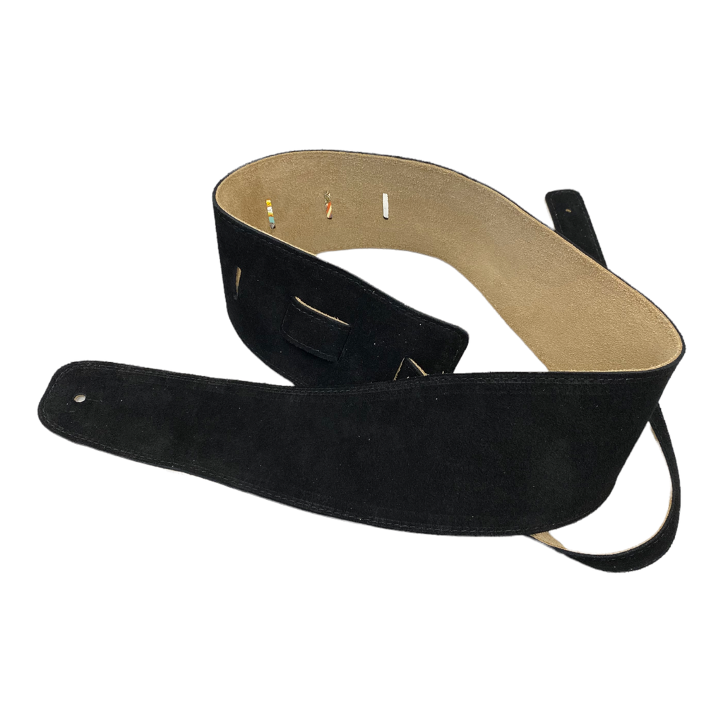 Henry Heller 3.5" Capri Suede Strap, Black