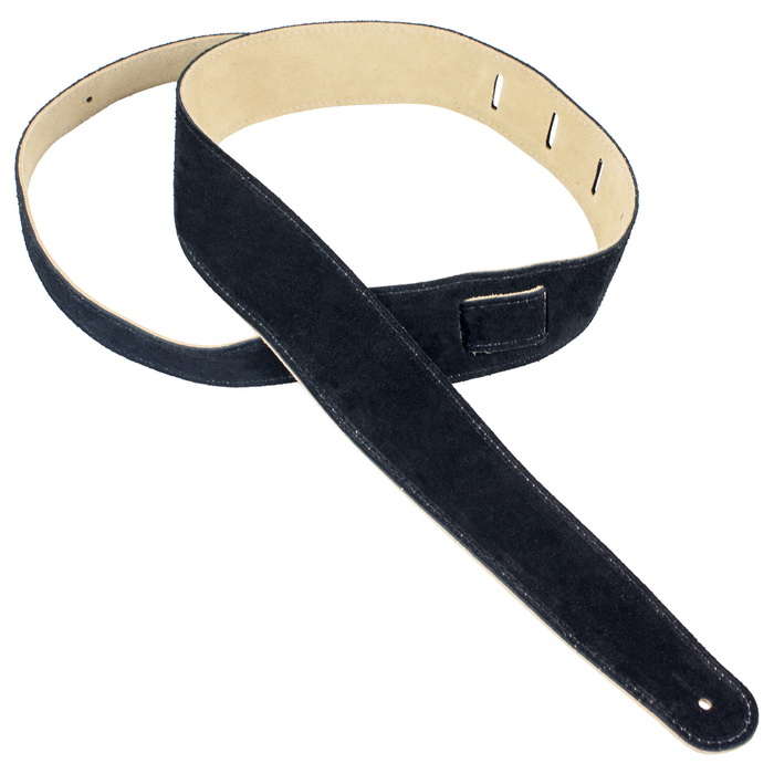 Henry Heller 2.5" Capri Suede Strap, Black