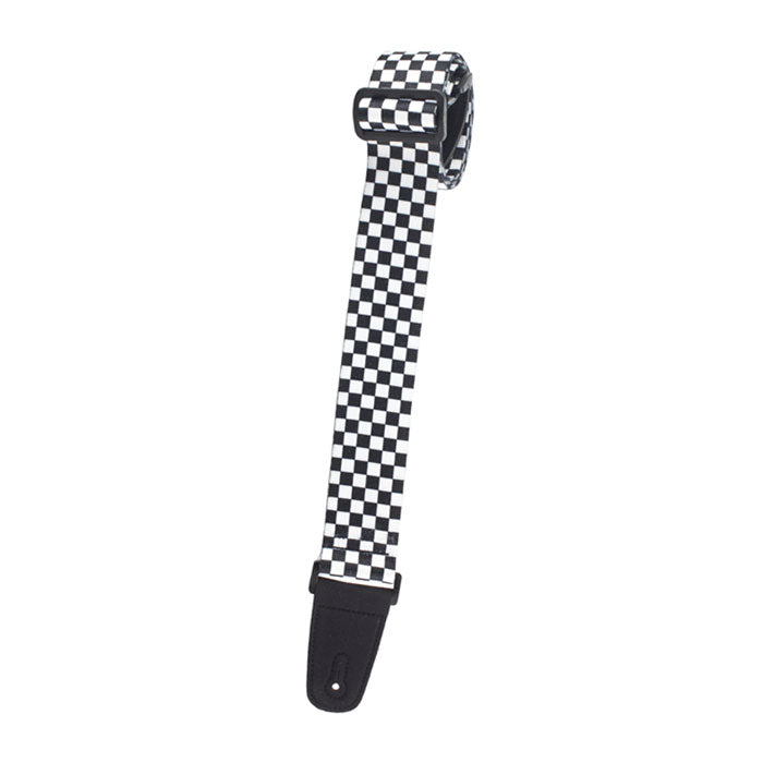 Henry Heller 2" Artist Series Guitar Strap, Black & White Checkerboard