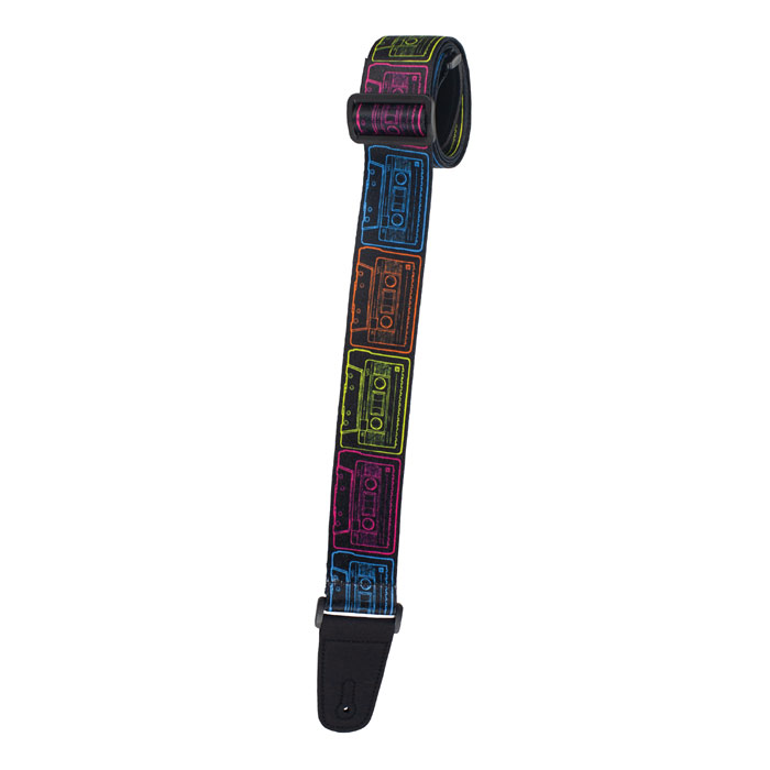 [HSUB2-61] Henry Heller 2" Artist Series Strap, Cassette Tapes
