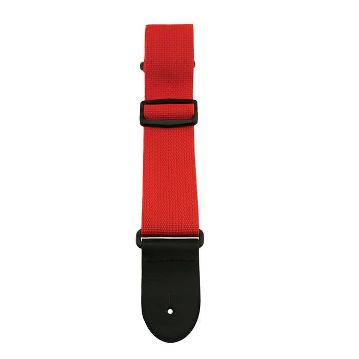 [HPOL-RED] Henry Heller 2" Polypro Guitar Strap, Red