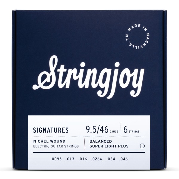 Stringjoy Signatures Balanced Super Light Plus Gauge (9.5-46) Nickel Wound Electric Guitar Strings