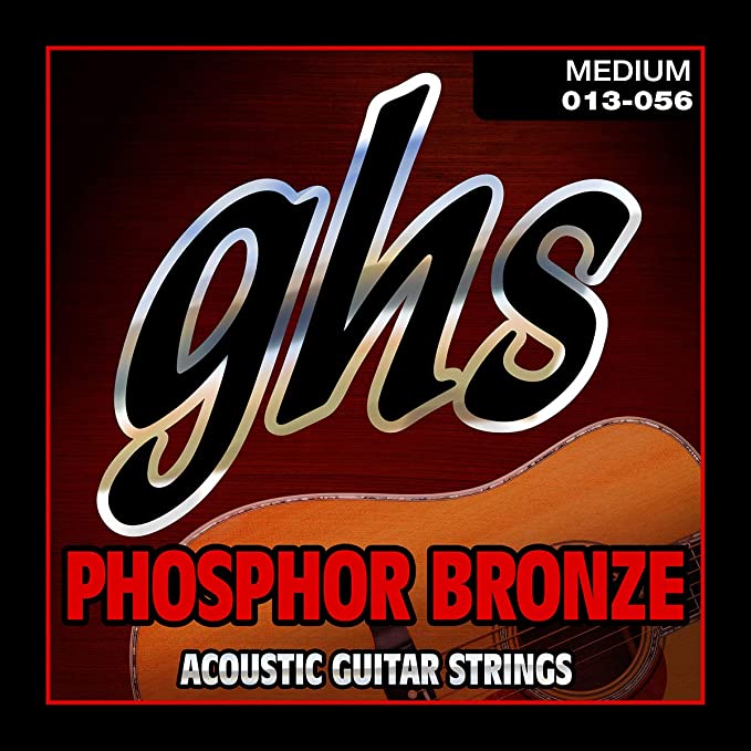 GHS Phosphor Bronze Acoustic Strings, Medium, 13-56, S335