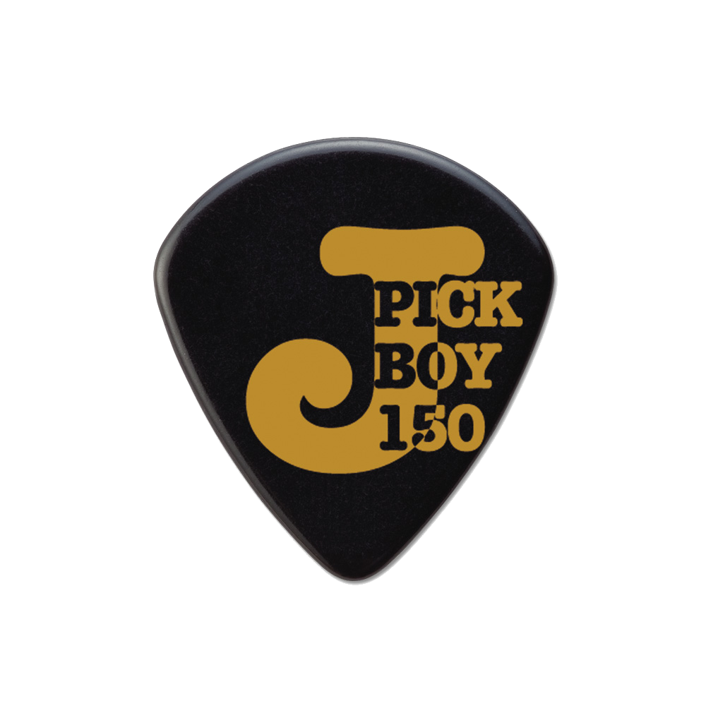 [PB134BP150] Pickboy J-Pick, Black, Cellulose, 1.50mm, 10 picks