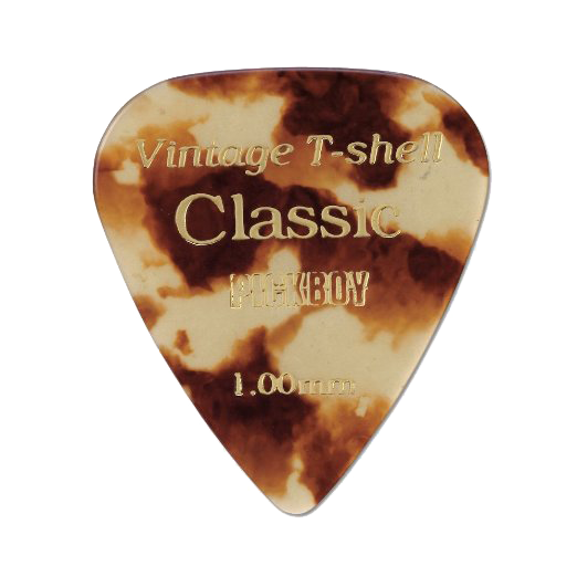 Pickboy Vintage Pick, Tortoise-Shell, Cellulose, 1.00mm, 10 picks