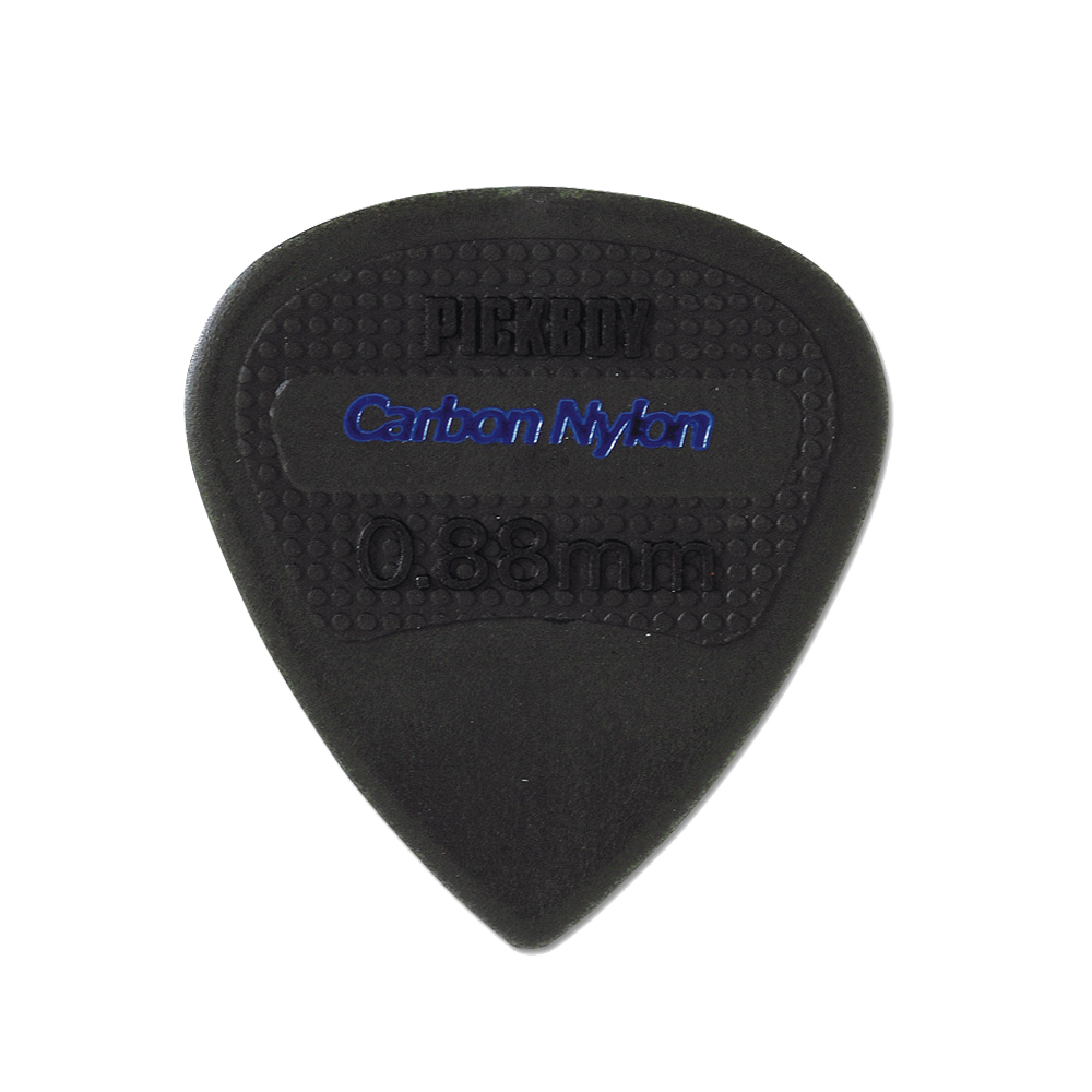 Pickboy Edge, Sharp Tip, Carbon/Nylon, 0.88mm, Blue, 10 picks
