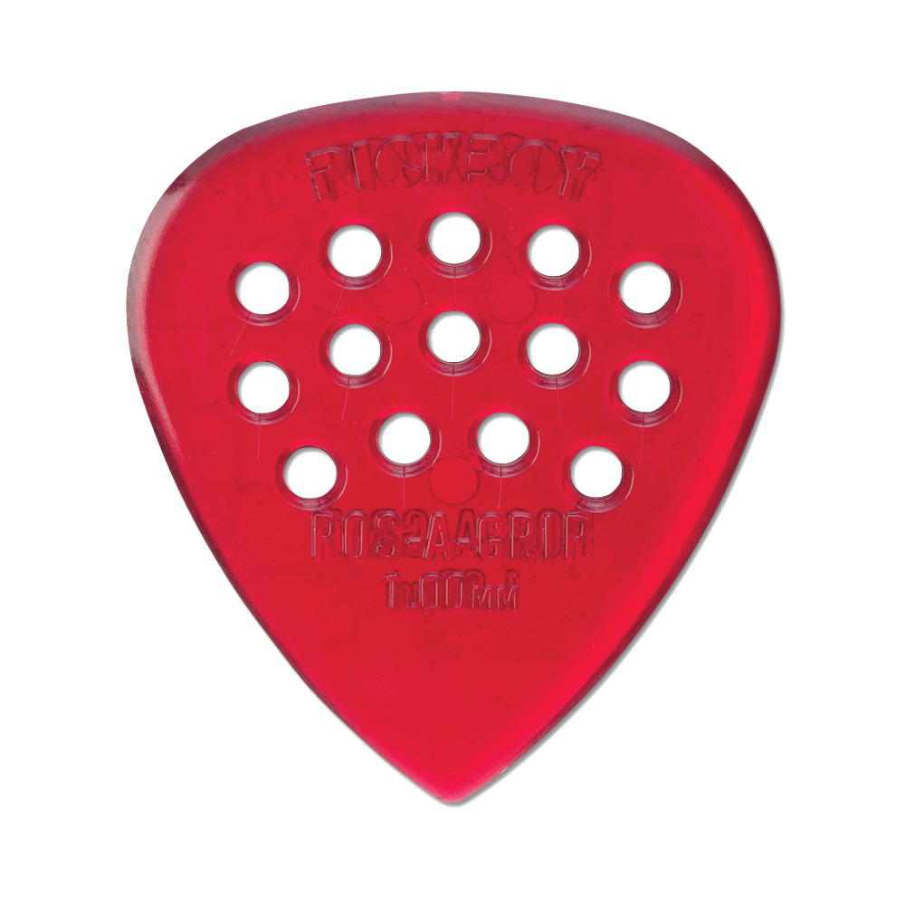 [PB36P100] Pickboy Pos-a-Grip, Red, Polycarbonate, 1.00mm, 10 picks