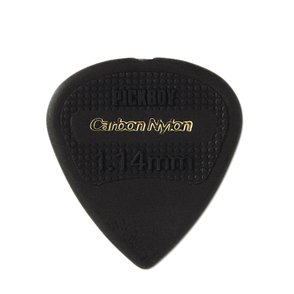 Pickboy Edge, Sharp Tip, Carbon/Nylon, 1.14mm, Gold, 10 picks