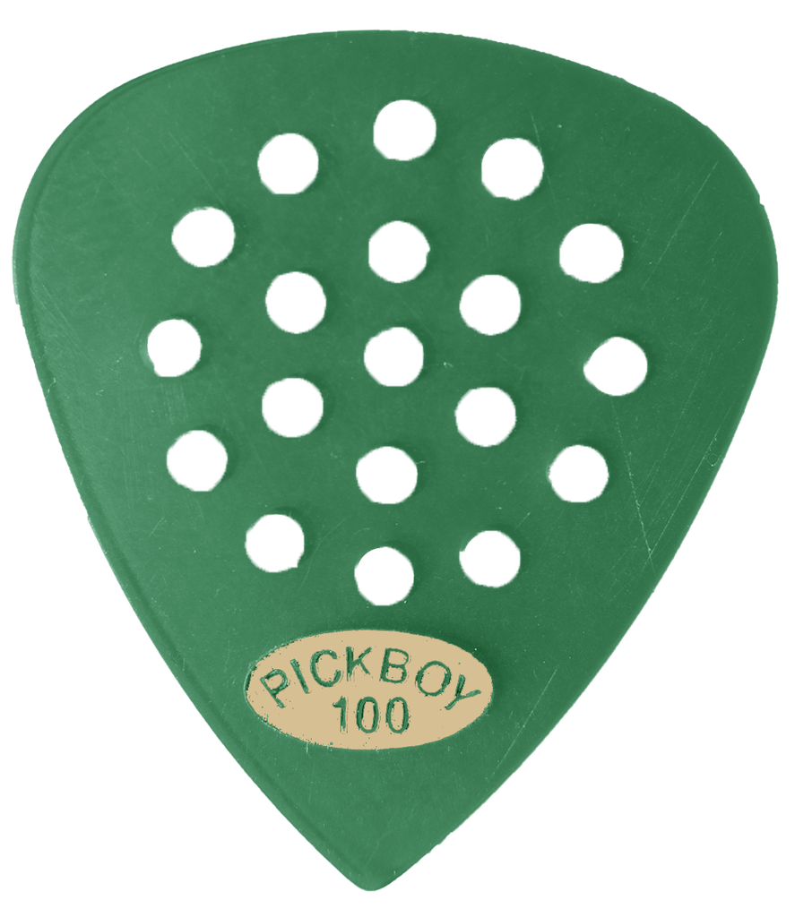 [PB44PGR] Pickboy Pos-a-Grip, Green, Meta Carbonate, 1.00mm, 10 picks