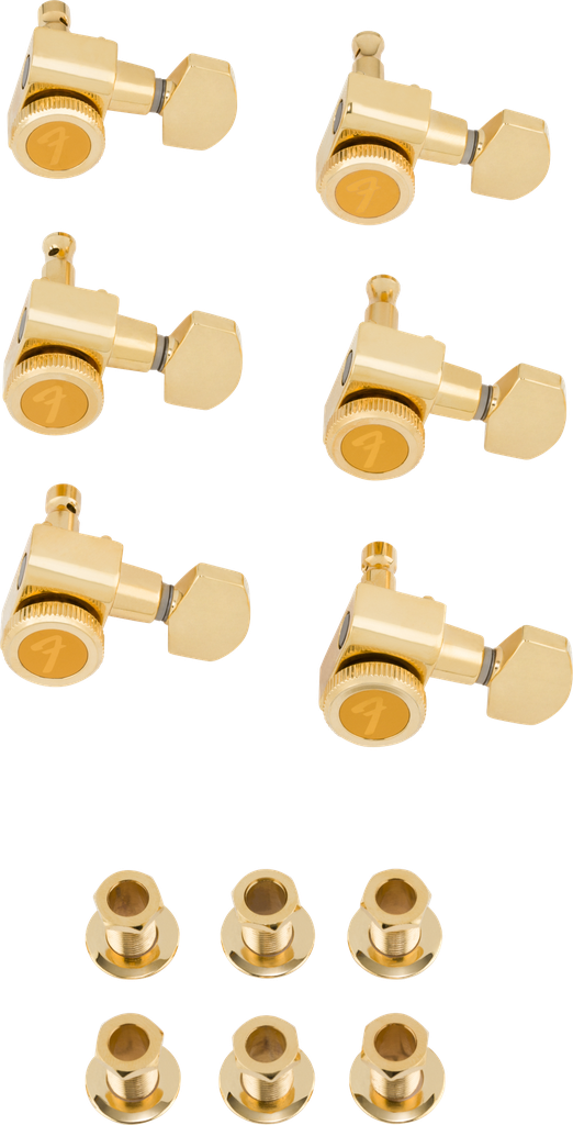 [990818200] Fender Locking Stratocaster®/Telecaster® Staggered Tuning Machines, Gold