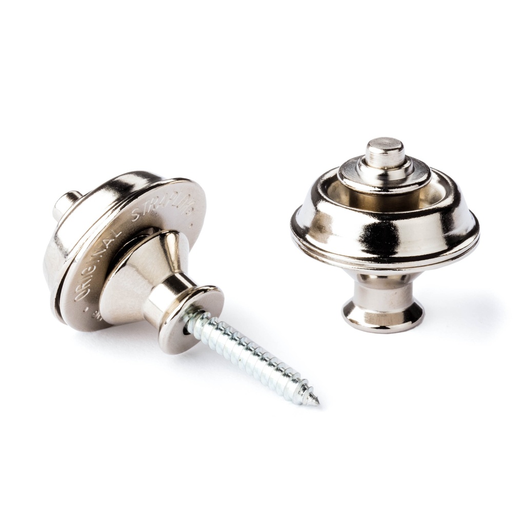 [SLS1031N] Dunlop Straplok Dual Design Strap Retainer System, Nickel